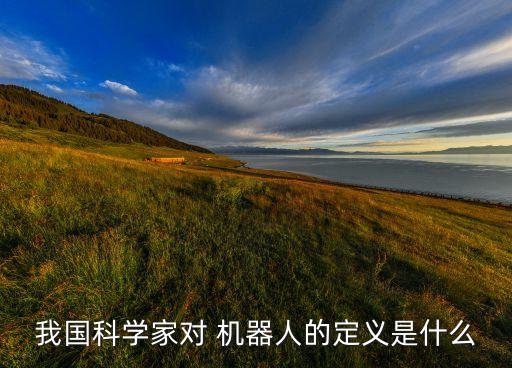我國科學(xué)家對(duì) 機(jī)器人的定義是什么