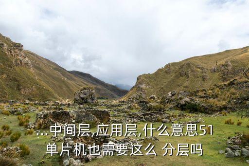 ...中間層,應(yīng)用層,什么意思51單片機(jī)也需要這么 分層嗎