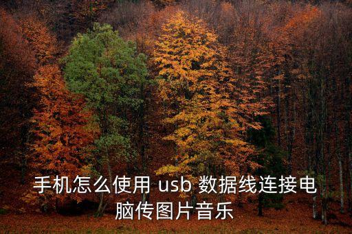 手機(jī)怎么使用 usb 數(shù)據(jù)線連接電腦傳圖片音樂