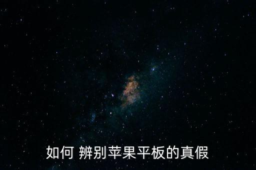 如何 辨別蘋果平板的真假