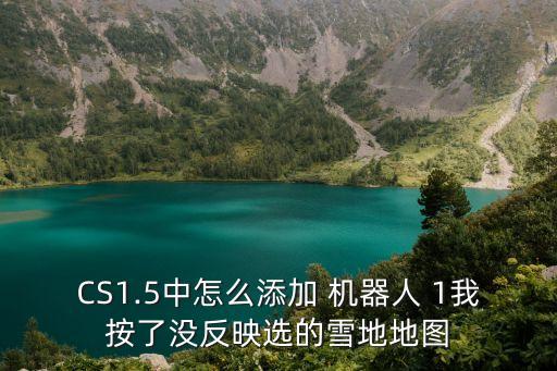 CS1.5中怎么添加 機(jī)器人 1我按了沒反映選的雪地地圖