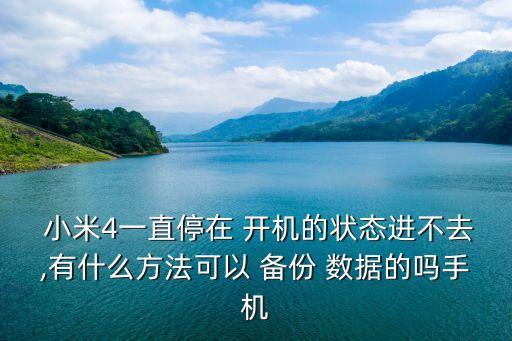 小米2s無法開機如何備份數(shù)據(jù)