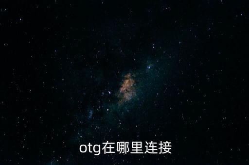  otg在哪里連接