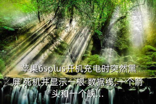  蘋果6splus開機(jī)充電時(shí)突然黑屏 死機(jī)并顯示一根 數(shù)據(jù)線,一個(gè)箭頭和一個(gè)缺...