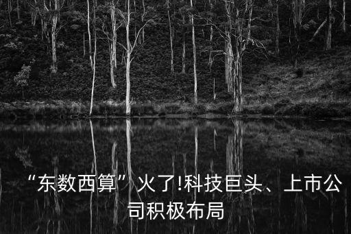 “東數西算”火了!科技巨頭、上市公司積極布局