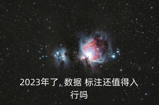 2023年了, 數(shù)據(jù) 標(biāo)注還值得入行嗎
