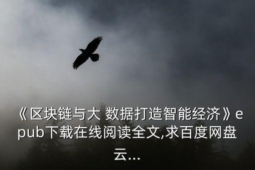 《區(qū)塊鏈與大 數據打造智能經濟》epub下載在線閱讀全文,求百度網盤云...