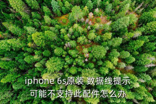iphone 6s原裝 數(shù)據(jù)線提示可能不支持此配件怎么辦