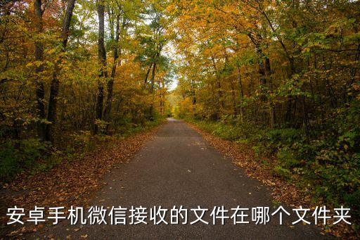 安卓手機微信接收的文件在哪個文件夾