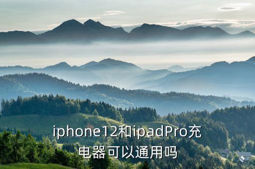 iphone12和ipadPro充電器可以通用嗎