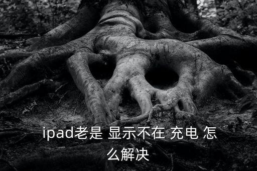 ipad老是 顯示不在 充電 怎么解決