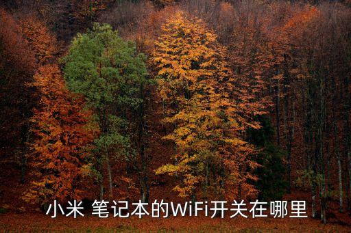  小米 筆記本的WiFi開關(guān)在哪里