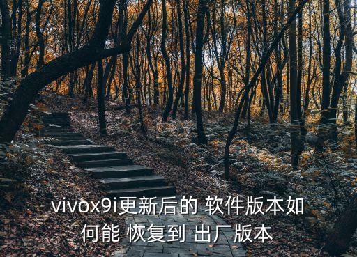 vivox9i更新后的 軟件版本如何能 恢復(fù)到 出廠版本