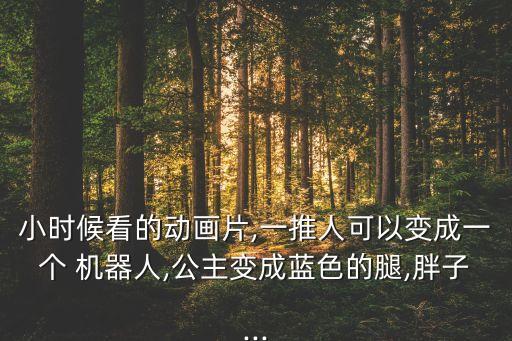 小時(shí)候看的動(dòng)畫(huà)片,一推人可以變成一個(gè) 機(jī)器人,公主變成藍(lán)色的腿,胖子...