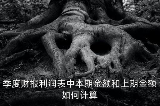 季度財(cái)報(bào)利潤表中本期金額和上期金額如何計(jì)算