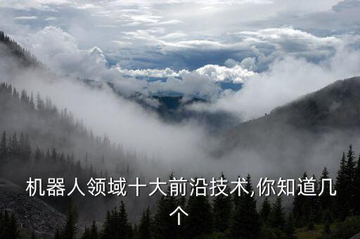  機器人領(lǐng)域十大前沿技術(shù),你知道幾個