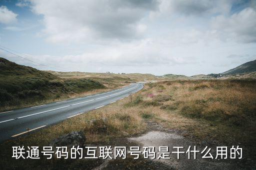 聯(lián)通號碼的互聯(lián)網(wǎng)號碼是干什么用的