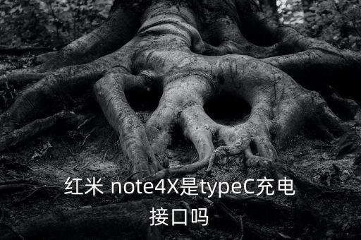 紅米 note4X是typeC充電接口嗎