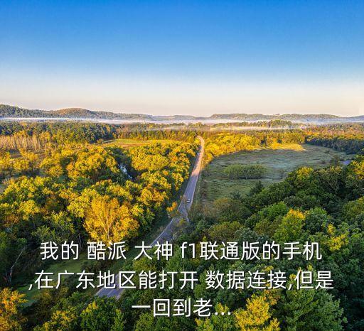 酷派大神f1移動(dòng)數(shù)據(jù)