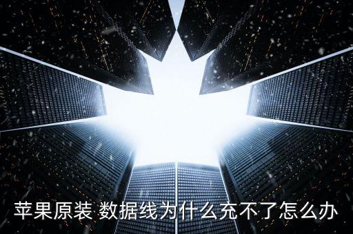 蘋果原裝 數(shù)據(jù)線為什么充不了怎么辦