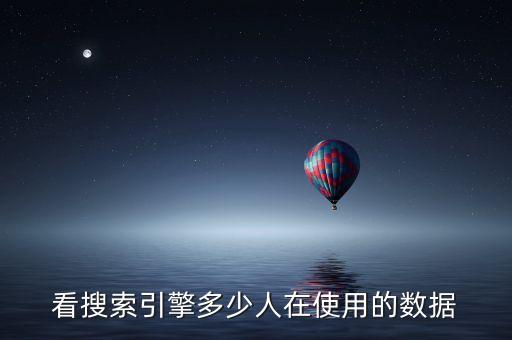 怎么看搜索引擎多少人在使用的數(shù)據(jù)