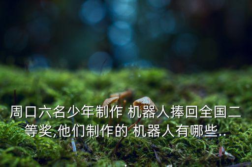 周口六名少年制作 機(jī)器人捧回全國二等獎,他們制作的 機(jī)器人有哪些...