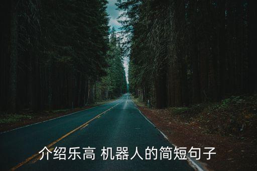 介紹樂高 機器人的簡短句子
