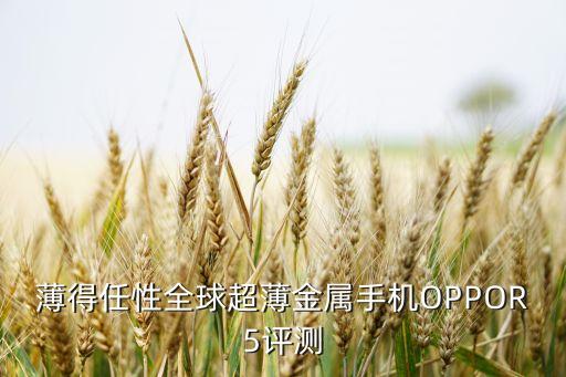 薄得任性全球超薄金屬手機OPPOR5評測