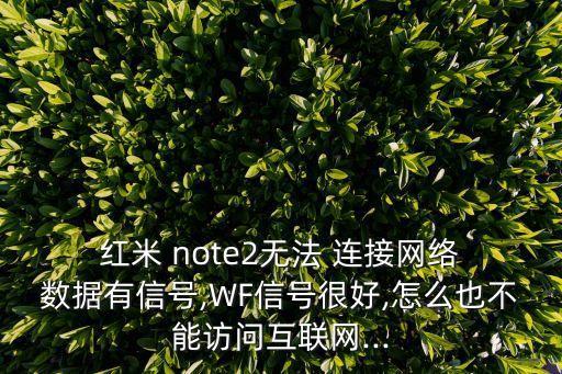 紅米note2打不開數(shù)據(jù)連接