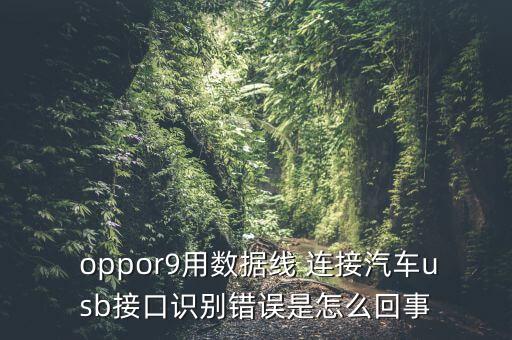  oppor9用數(shù)據(jù)線 連接汽車usb接口識別錯誤是怎么回事