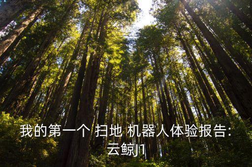 我的第一個 掃地 機器人體驗報告:云鯨J1
