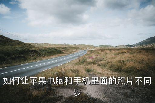 如何讓蘋果電腦和手機(jī)里面的照片不同步