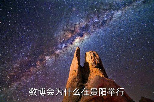 數(shù)博會為什么在貴陽舉行