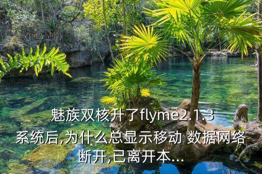  魅族雙核升了flyme2.1.3系統(tǒng)后,為什么總顯示移動 數(shù)據(jù)網(wǎng)絡(luò)斷開,已離開本...
