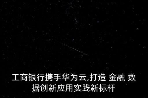 工商銀行攜手華為云,打造 金融 數(shù)據(jù)創(chuàng)新應用實踐新標桿