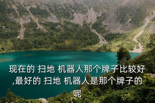 現(xiàn)在的 掃地 機器人那個牌子比較好,最好的 掃地 機器人是那個牌子的呢
