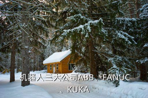  機器人三大公司ABB、FANUC、KUKA