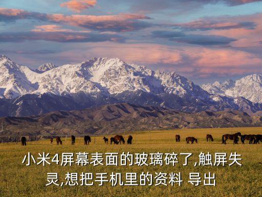 小米4 數(shù)據(jù)導(dǎo)出,小米手機(jī)壞了怎么把數(shù)據(jù)導(dǎo)出