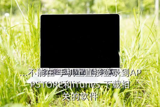 ...不能在 手機上直接登錄到APPSTORE和iTunes 下載相關(guān)的軟件