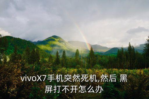 vivoX7手機(jī)突然死機(jī),然后 黑屏打不開怎么辦