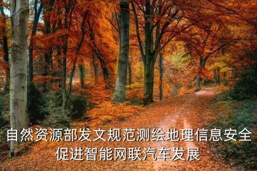 自然資源部發(fā)文規(guī)范測(cè)繪地理信息安全促進(jìn)智能網(wǎng)聯(lián)汽車發(fā)展