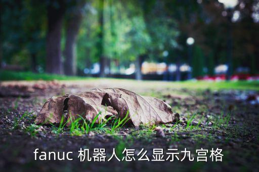 fanuc 機(jī)器人怎么顯示九宮格