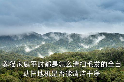 養(yǎng)貓家庭平時都是怎么清掃毛發(fā)的全自動掃地機是否能清潔干凈