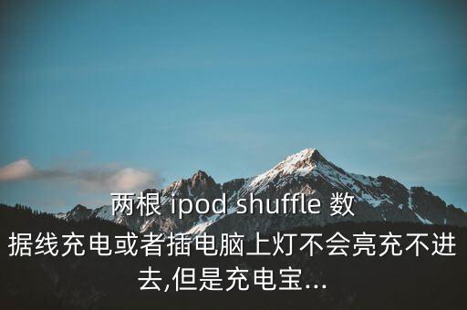 兩根 ipod shuffle 數(shù)據(jù)線充電或者插電腦上燈不會亮充不進去,但是充電寶...