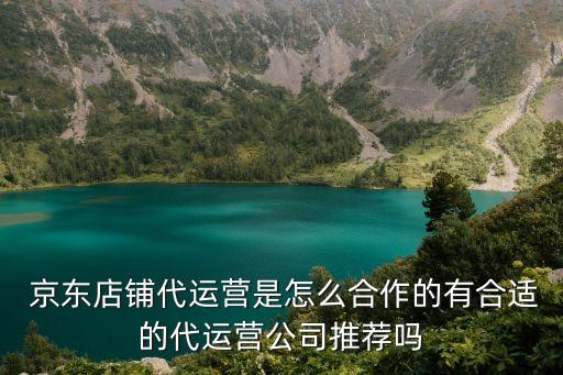 京東店鋪代運營是怎么合作的有合適的代運營公司推薦嗎