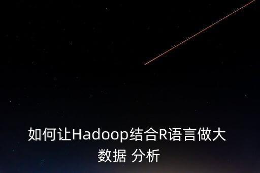 如何讓Hadoop結(jié)合R語(yǔ)言做大 數(shù)據(jù) 分析