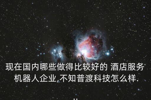機(jī)器人酒店有哪些