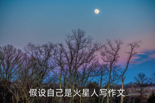 假設(shè)自己是火星人寫作文