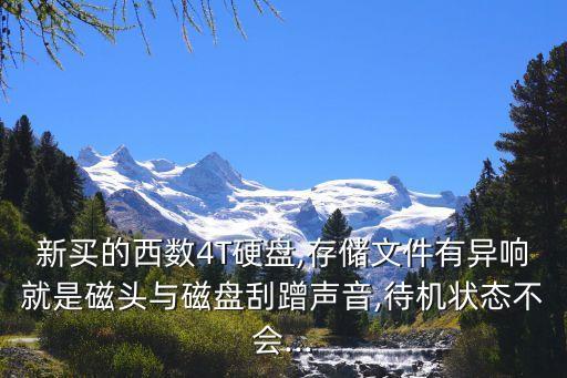 新買的西數(shù)4T硬盤,存儲文件有異響就是磁頭與磁盤刮蹭聲音,待機(jī)狀態(tài)不會...
