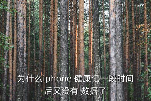 為什么iphone 健康記一段時間后又沒有 數(shù)據(jù)了